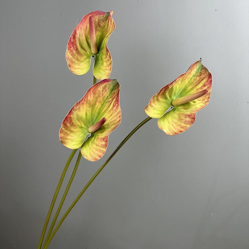 Fleur artificielle d’Anthurium, tige unique, 72 cm de haut, pour mariage, décoration intérieure et espaces commerciaux