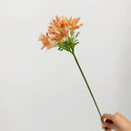 Fleur artificielle d'agapanthe, tige unique, 60 cm, décoration intérieure élégante
