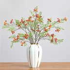 Branche de faux Coriaria avec feuilles et fruits, décoration florale pour intérieur, 98 cm