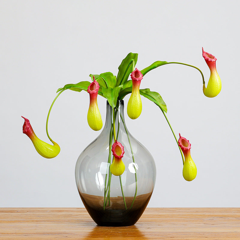 Plante Artificielle Suspendue, Nepenthes, 77 cm, Matériau Plastique, Décoration Intérieure