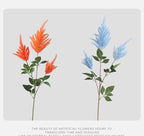 Fleur artificielle Astilbe, tige unique avec 3 fleurs, 103 cm, décoration intérieure élégante