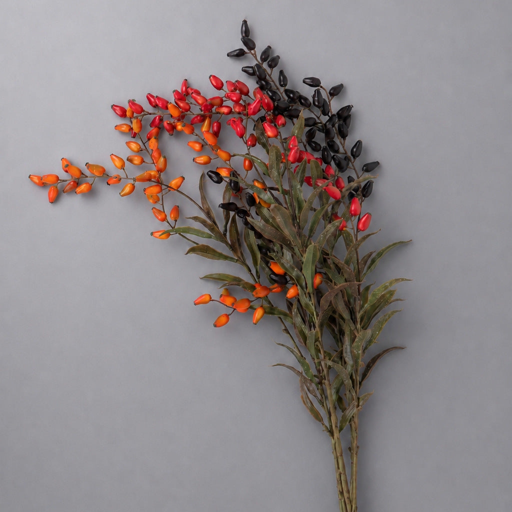Plante Artificielle de Baies de Goji, 85 cm, Décoration Élégante pour Maison, Mariage ou Espace Commercial