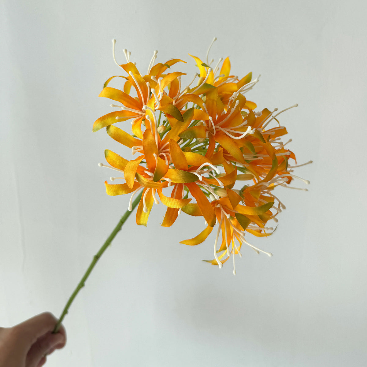 Fleurs artificielles Lys des Enfers, bouquet de 66 cm, décoration vintage pour mariage ou intérieur