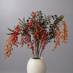 Plante Artificielle de Baies de Goji, 85 cm, Décoration Élégante pour Maison, Mariage ou Espace Commercial
