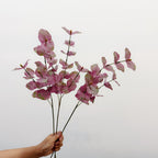 Branche d'eucalyptus artificielle de 65 cm, décoration élégante pour intérieur, mariage ou événement