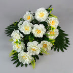 Bouquet de 12 pivoines en soie artificielle, 52 cm, décoration intérieure pour mariage, maison ou hôtel