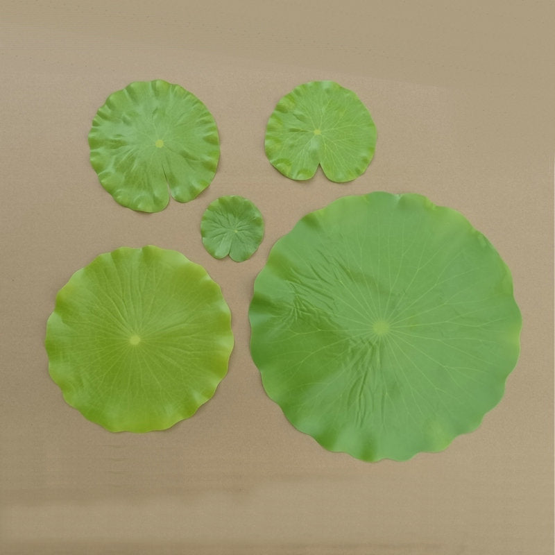 Feuille de lotus artificielle, décoration intérieure et extérieure, 40 cm, plastique, style campagne