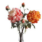 Magnifique pivoine artificielle en soie, bouquet élégant de 62 cm pour mariage, décoration de table et intérieur, style bohème chic