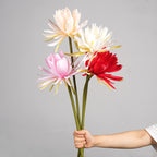 Fleur artificielle unique de Reine de la Nuit, tige simple de 60 cm, en tissu de soie polyester, idéale pour mariages et décoration intérieure
