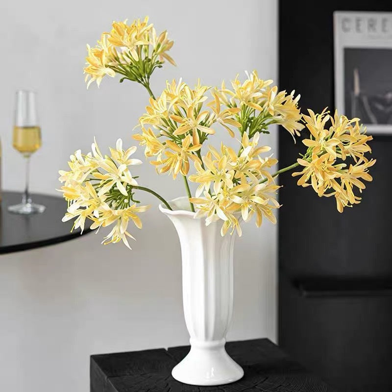 Fleur artificielle d'agapanthe, tige unique, 60 cm, décoration intérieure élégante