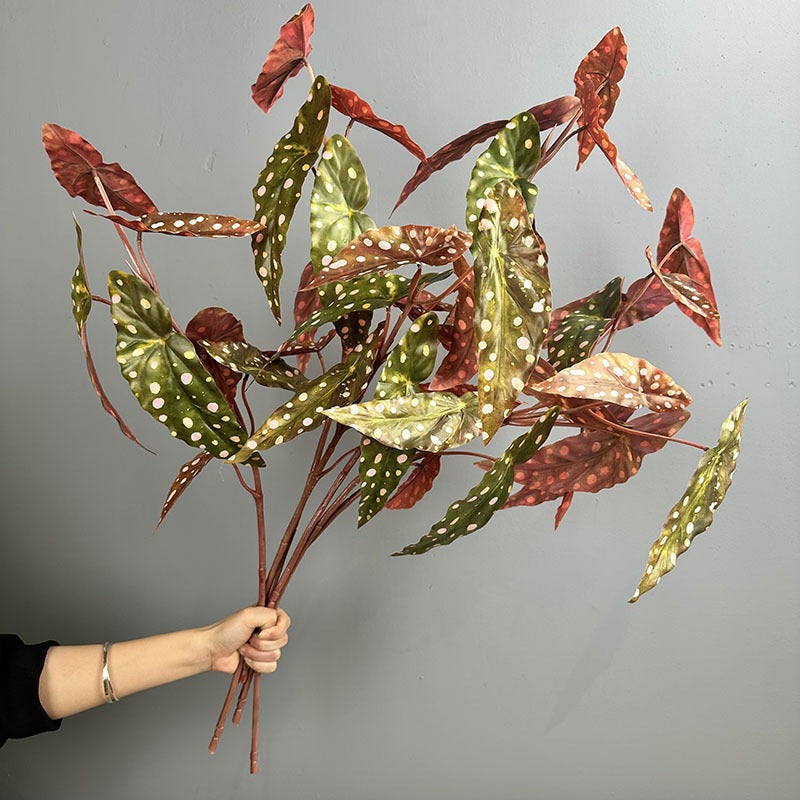 Bouquet de bégonias artificiels, 71 cm, décoration élégante pour mariage, événements et intérieur