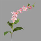 Fleur artificielle Jasmin de Madagascar, tige unique avec 9 fleurs, 80 cm, tissu soyeux, décoration intérieure