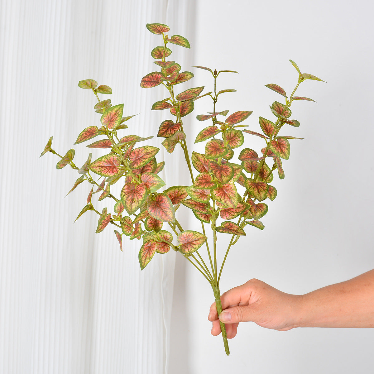 Feuilles artificielles de Caladium, 18 cm, idéales pour décoration intérieure et extérieure