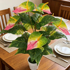 Plante artificielle Anthurium rouge, 57 cm, idéale pour décoration intérieure, mariages et espaces commerciaux
