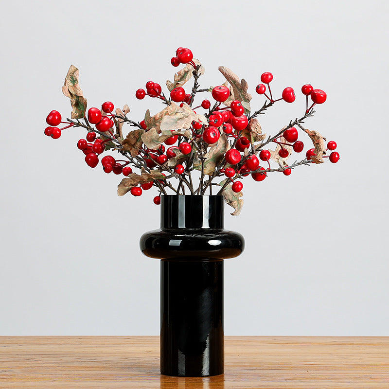 Branche décorative en fruits artificiels, 49 cm, style rétro, idéale pour décoration intérieure