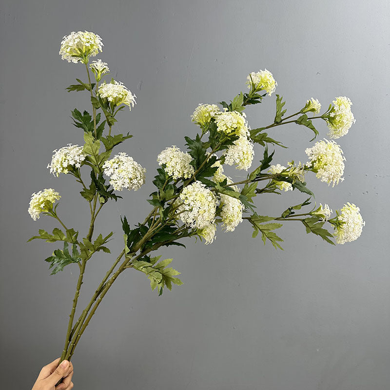 Bouquet de 6 fleurs d'hortensia en plastique, 85 cm, décoration intérieure élégante pour mariage, maison ou bureau