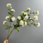Bouquet de 6 fleurs d'hortensia en plastique, 85 cm, décoration intérieure élégante pour mariage, maison ou bureau