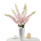 Fleur artificielle Delphinium, 115 cm, style moderne, tissu en polyester, idéal pour mariages et décoration intérieure