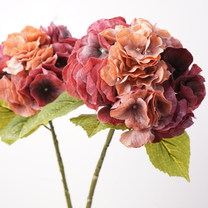 Hortensia artificiel de 50 cm, touche poétique pour déco d'intérieur, mariages et espaces commerciaux
