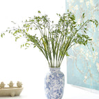 Plante Artificielle Feuillage 2 Branches de Petit Panicaut, 80 cm, Décoration Intérieure et Événementielle