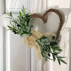 Couronne de feuilles d'olivier artificielle, 45 cm, décoration intérieure élégante