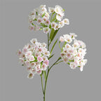 Fleur artificielle en soie polyester, tige unique avec 3 fleurs d'œillet, 72 cm, pour décoration intérieure et événements