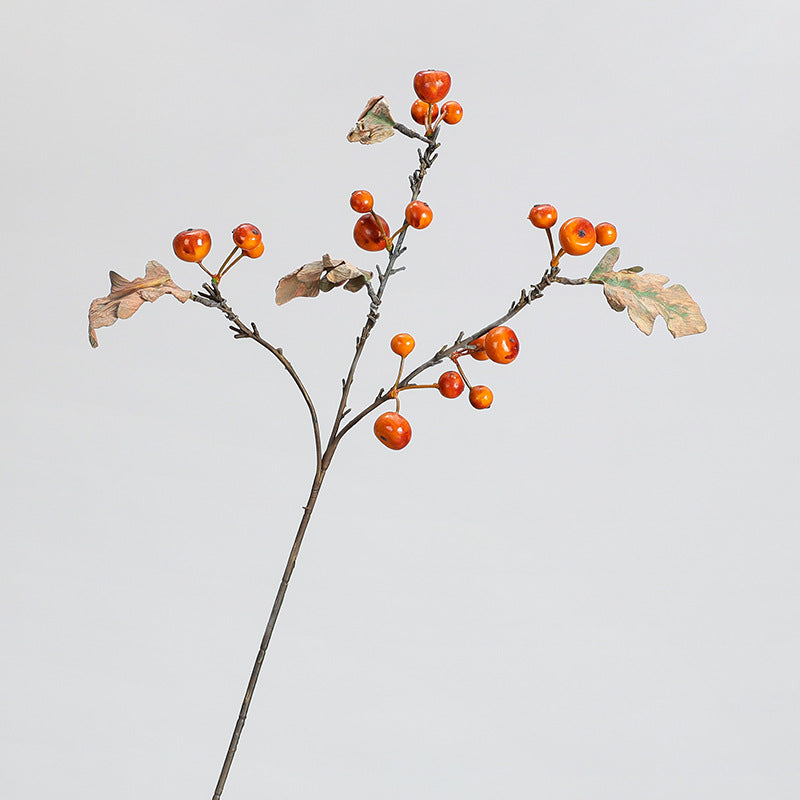Branche décorative en fruits artificiels, 49 cm, style rétro, idéale pour décoration intérieure