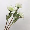 Fleur artificielle chrysanthème vert, tige unique de 58 cm, décoration intérieure style campagne