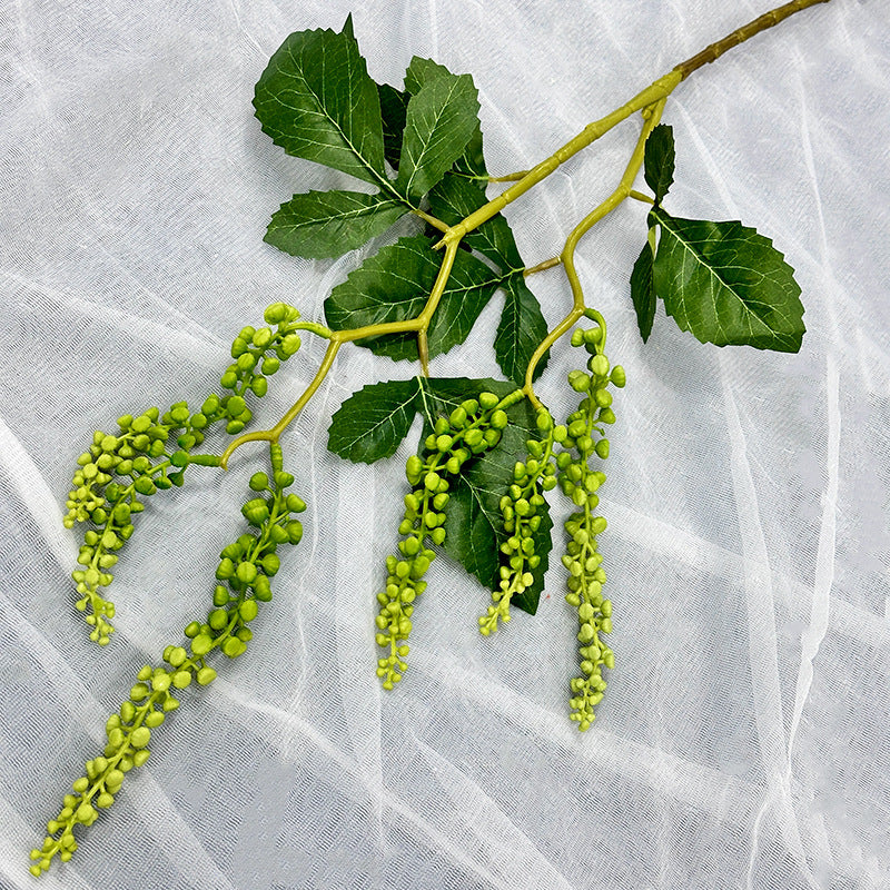 Plante Artificielle en Latex, Tige Unique avec 6 Fruits, 82 cm, Décoration Élégante pour Mariage, Maison ou Espace Commercial