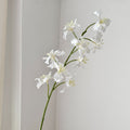Bouquet de 9 iris artificiels, 94 cm, en tissu soyeux, idéal pour mariages et décoration