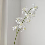 Bouquet de 9 iris artificiels, 94 cm, en tissu soyeux, idéal pour mariages et décoration