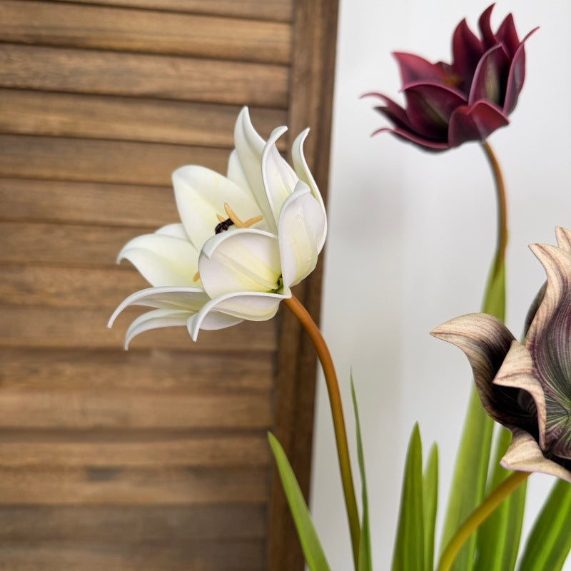 Fleur artificielle de colombine, tige unique de 70 cm, décoration élégante pour mariage et intérieur
