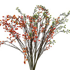 Branche artificielle de baies rouges, 140 cm, décoration intérieure et extérieure, style champêtre