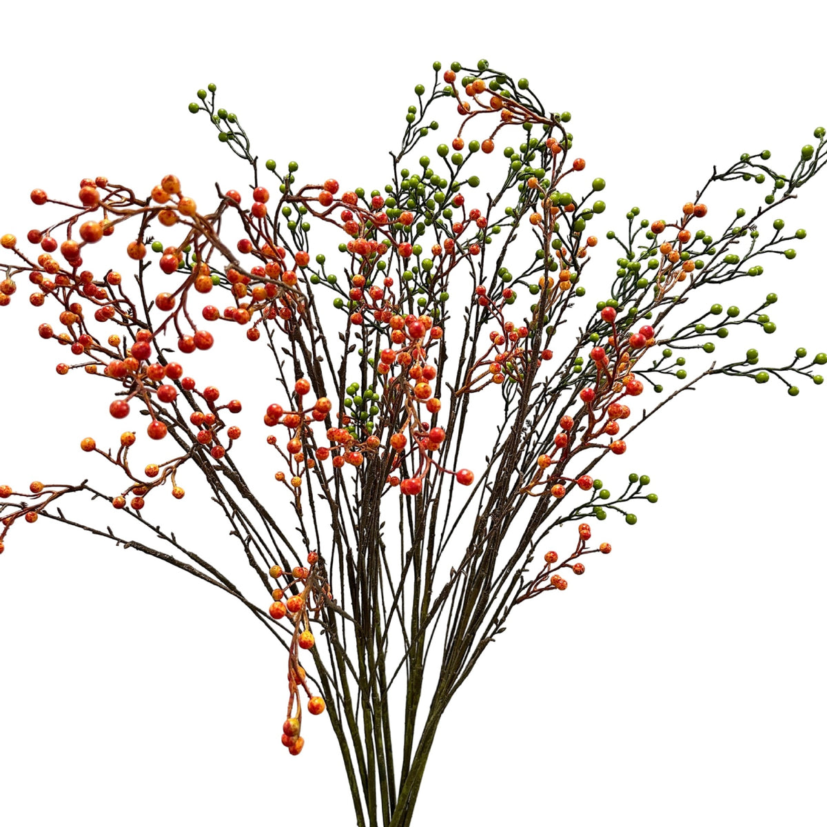 Branche artificielle de baies rouges, 140 cm, décoration intérieure et extérieure, style champêtre