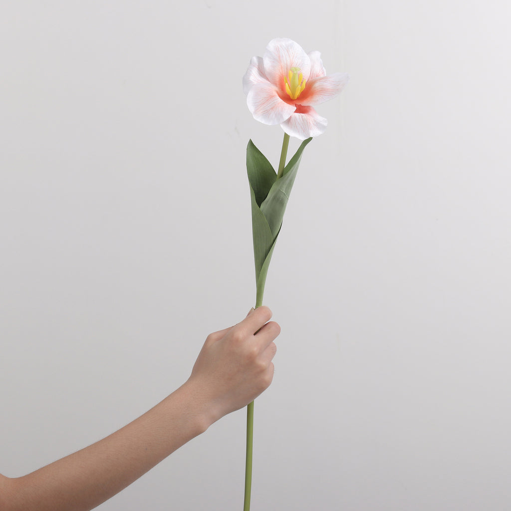 Tulipe artificielle en PU, tige unique, 65 cm de haut, idéale pour les mariages et la décoration intérieure