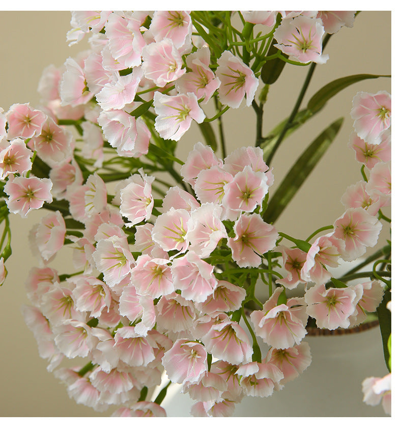 Fleur artificielle en soie polyester, tige unique avec 3 fleurs d'œillet, 72 cm, pour décoration intérieure et événements