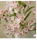 Fleur artificielle en soie polyester, tige unique avec 3 fleurs d'œillet, 72 cm, pour décoration intérieure et événements