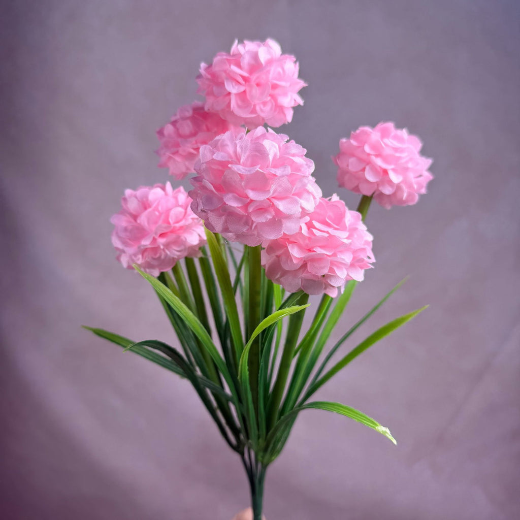Bouquet de chrysanthèmes globulaires artificiels, 6 têtes, 45 cm, décoration intérieure élégante, mariage, hôtel, bureau
