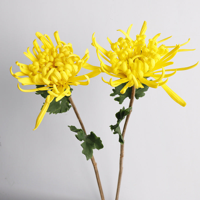 Fleur artificielle en PU, chrysanthème à une tige, 72 cm de hauteur, idéale pour mariages et décoration intérieure