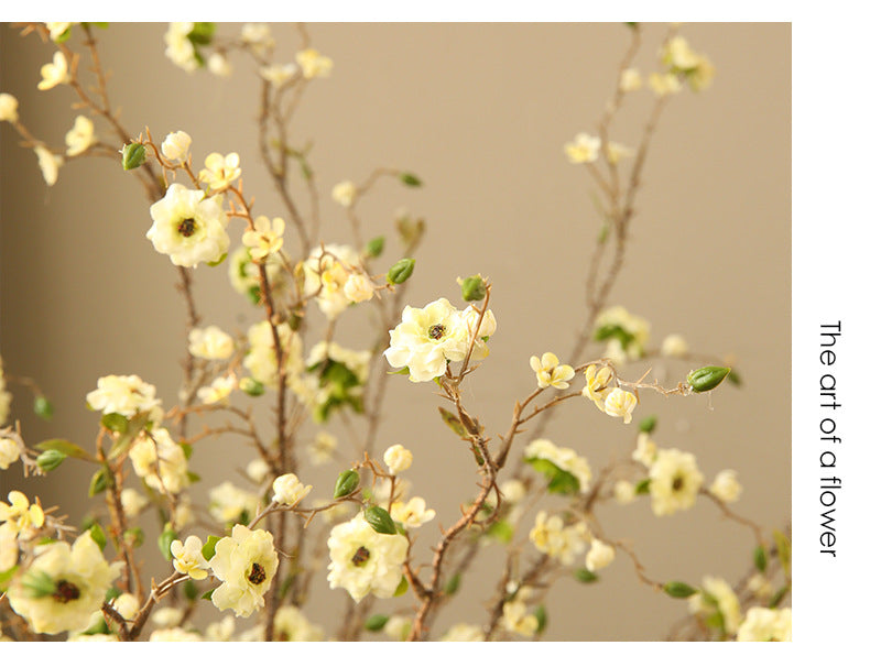 Fleur artificielle en polyester soyeux, tige unique avec 8 fleurs de bougainvillée, 91 cm, décoration intérieure