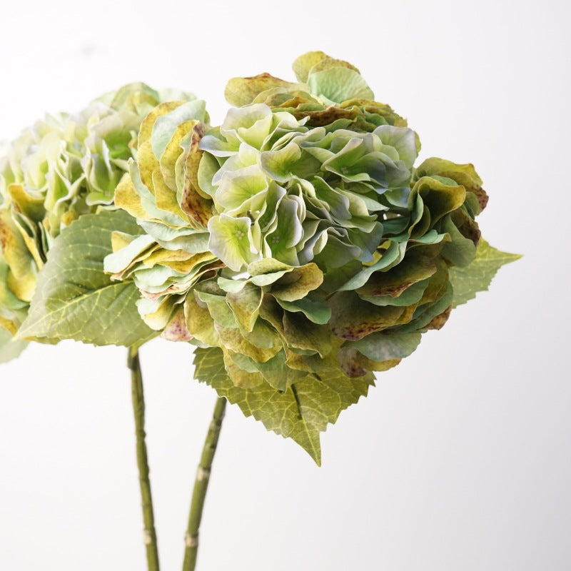Hortensia artificiel de 50 cm, touche poétique pour déco d'intérieur, mariages et espaces commerciaux