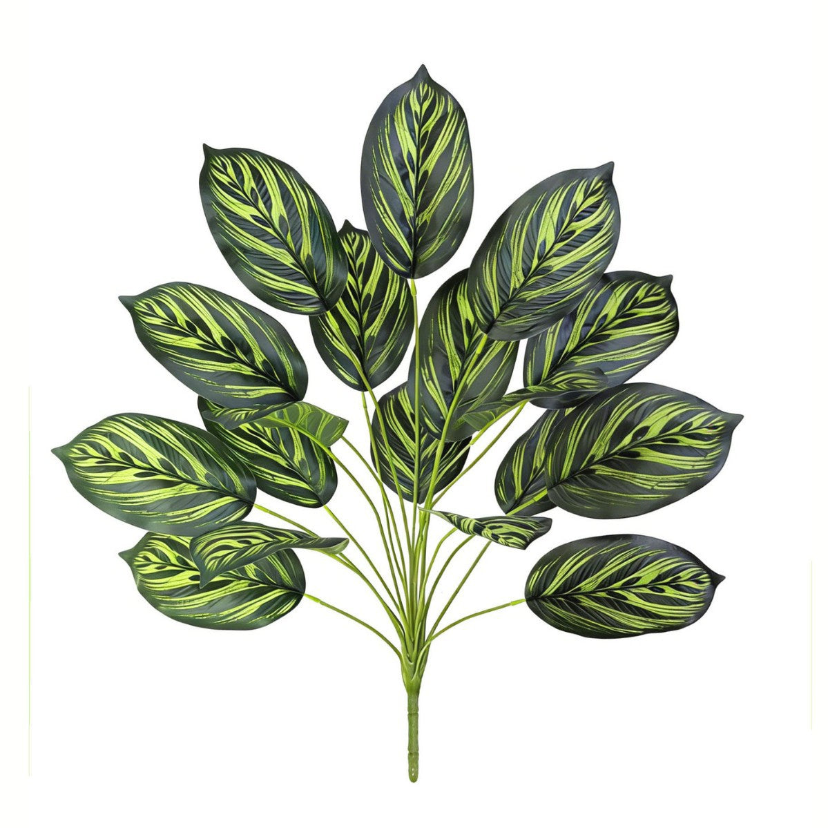 Plante artificielle en pot, feuilles de Caladium, 43 cm, décoration intérieure élégante