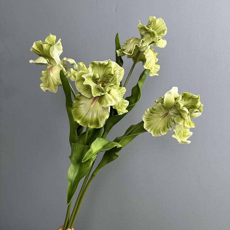 Fleur artificielle Iris en PU, tige unique de 64 cm, décoration élégante pour mariage, maison et extérieur