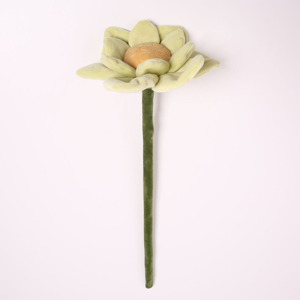 Fleur artificielle en velours lotus, tige flexible, 42 cm, décoration intérieure et cadeau