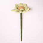 Fleur artificielle en velours lotus, tige flexible, 42 cm, décoration intérieure et cadeau