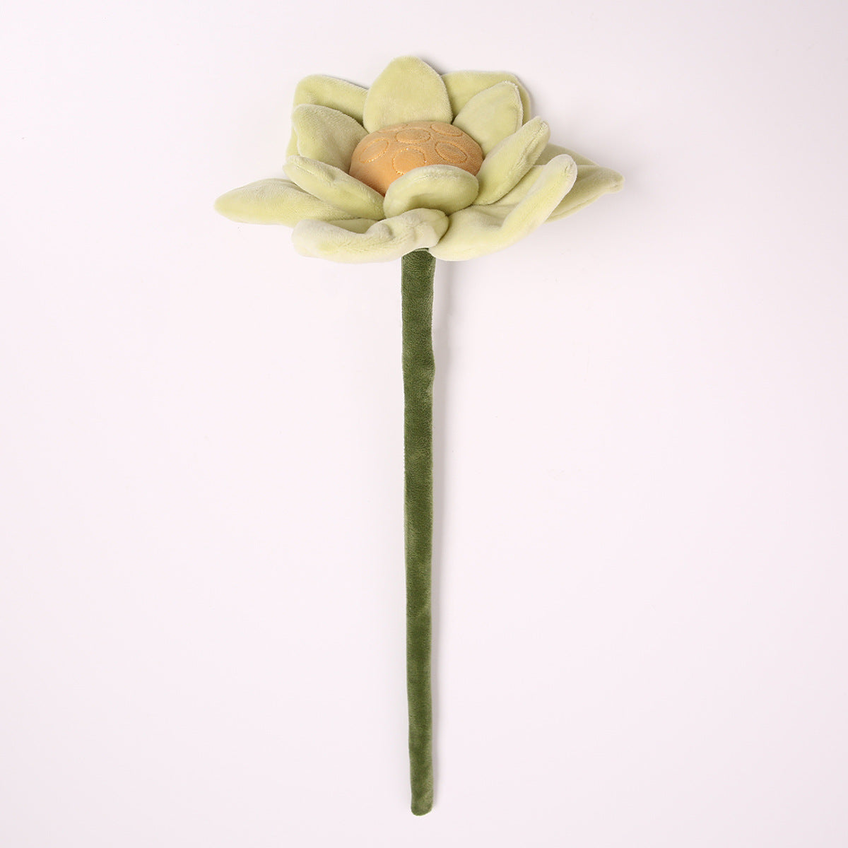 Fleur artificielle en velours lotus, tige flexible, 42 cm, décoration intérieure et cadeau