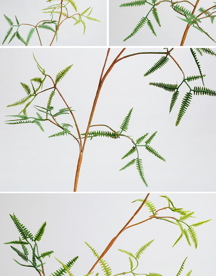 Fougère artificielle en plastique, tige unique de 120 cm, décoration intérieure, style naturel