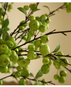 Fausse branche de pommes décoratives, 36 fruits, 105 cm, tissu soie artificielle, décoration intérieure élégante
