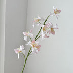 Bouquet de 9 iris artificiels, 94 cm, en tissu soyeux, idéal pour mariages et décoration