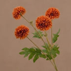 Bouquet de 4 fleurs artificielles en soie polyester, pissenlit et chrysanthème, 55 cm, décoration intérieure et extérieure